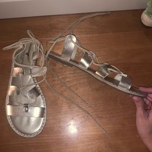 Tie up sandals